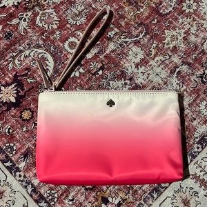 Kate Spade nylon radiant pink wristlet/wallet